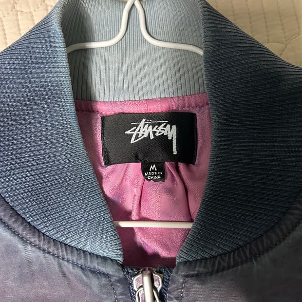 스투시 다이드 나일론 봄버 ma-1 m사이즈