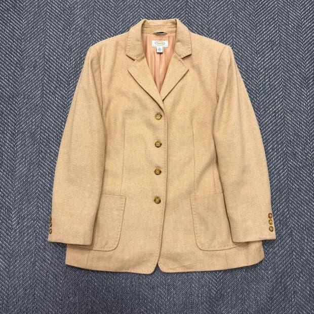 Talbots 카멜헤어 블레이저 v2815