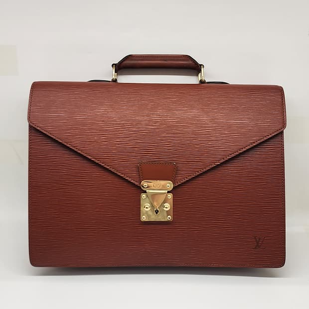 루이비통 에삐 세르비엣 콘세이에 서류가방 카멜