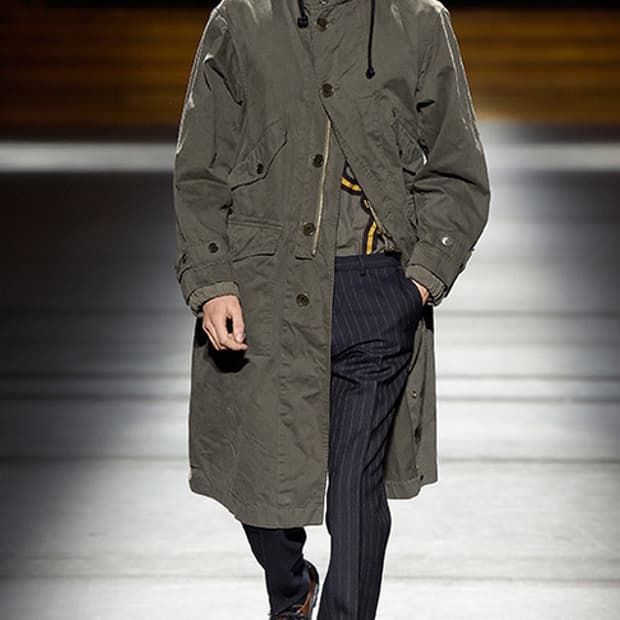 드리스 반 노튼 15fw 런웨이 드레이프 셔츠