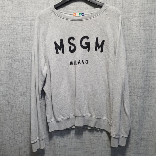 MSGM 기모 밀라노 브러시드 로고 맨투맨 