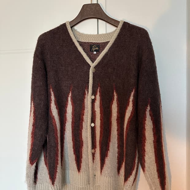 니들스 모헤어 가디건 스컬프 익스클루시브 L