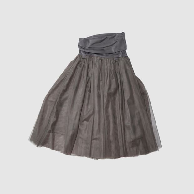 Tulle skirt, taupe 