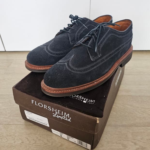 FLORSHEIM 네이비 윙팁