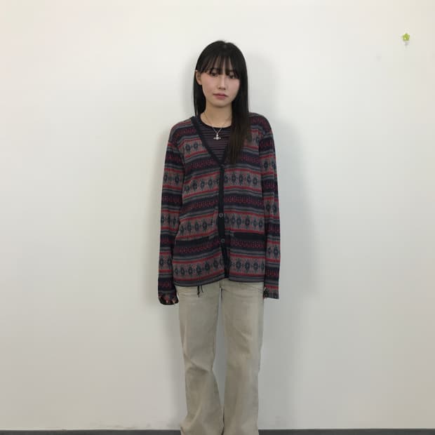 Quash Nordic Pattern Knit Cardigan