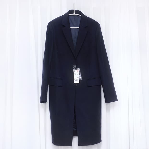 미착용) 유니클로 캐시미어 클래식 체스터 코트 자켓 (L / 90-95)