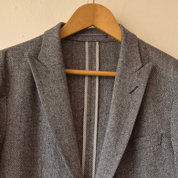 타미힐피거 남성 헤링본 간절기자켓 50사이즈