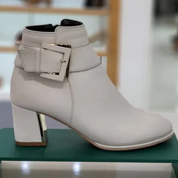 [미소페] 아이보리 앵클부츠 (240/4cm)