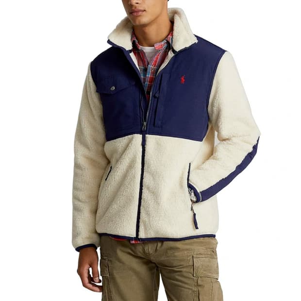 폴로랄프로렌 신형 바람막이 하이브리드 자켓 크림  후리스 S (95추천)