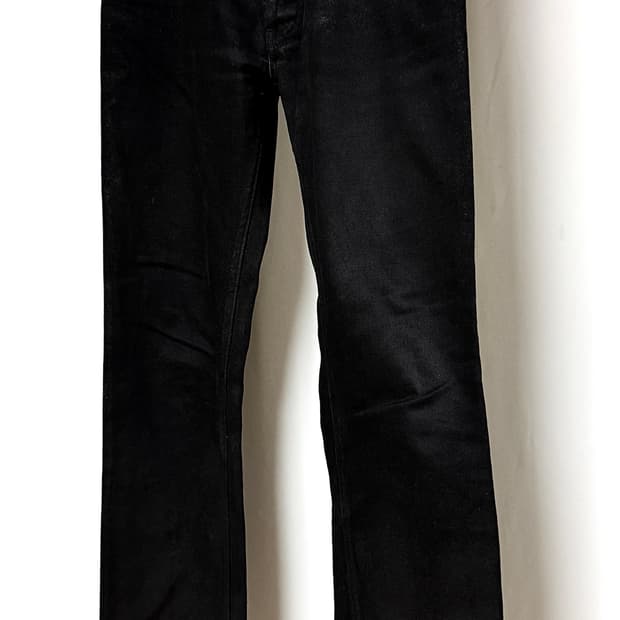 Helmut Lang 1997s Black Wax Coated Denim
