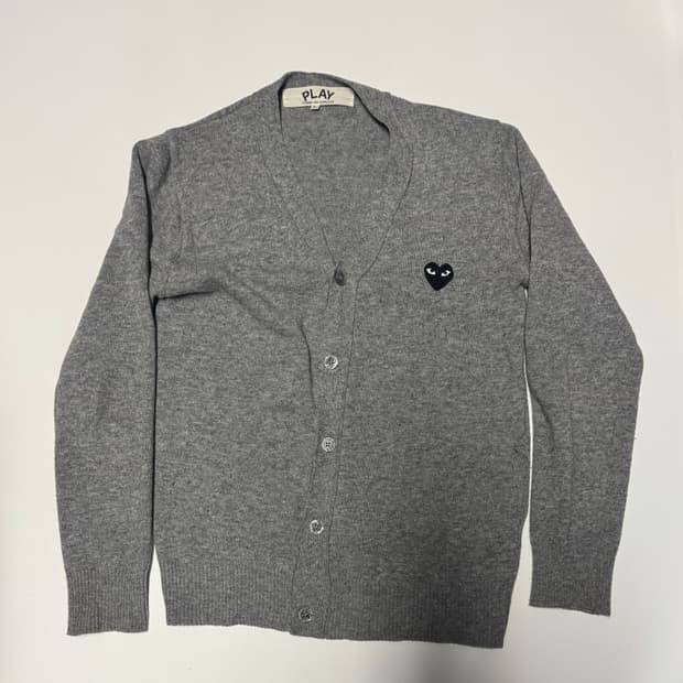 정품!! 공용 꼼데가르송 블랙와펜 코튼 가디건 M ~ L