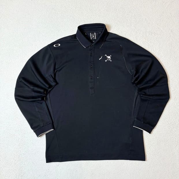 오클리 스컬라인 아카이브 로고 긴팔 카라티 PN6952