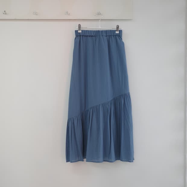 Blue flare skirt