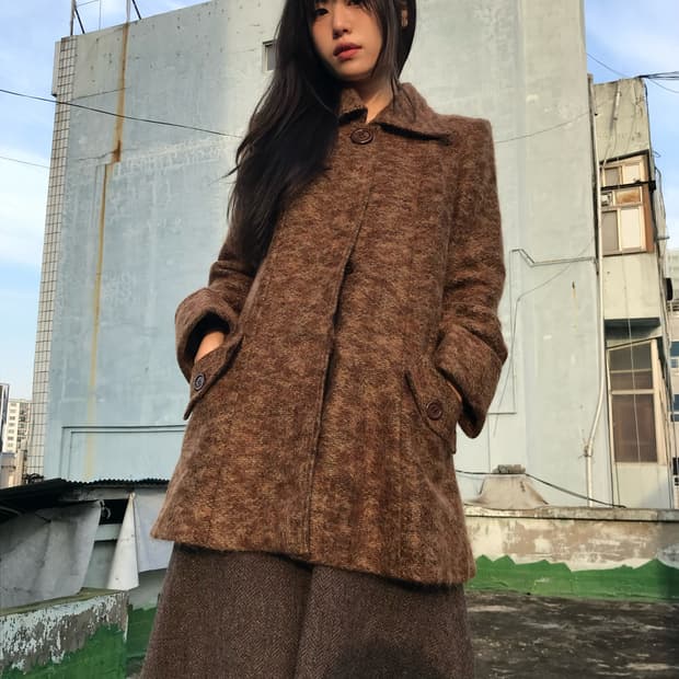클래식 모카 빈티지 코트