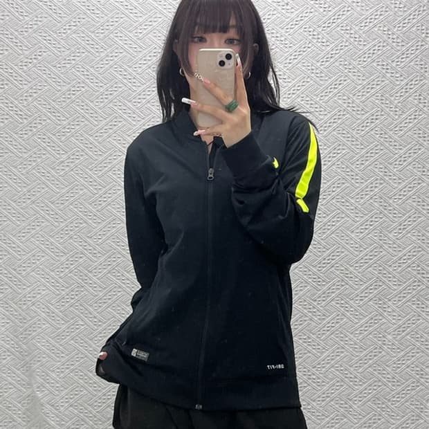 나이키 드라이핏 스트릿 펑크 네온라인 져지 집업 95 C11338
