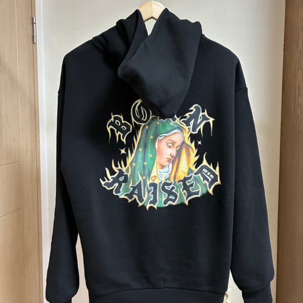 [L]본앤레이즈드 마리아 후드집업 블랙