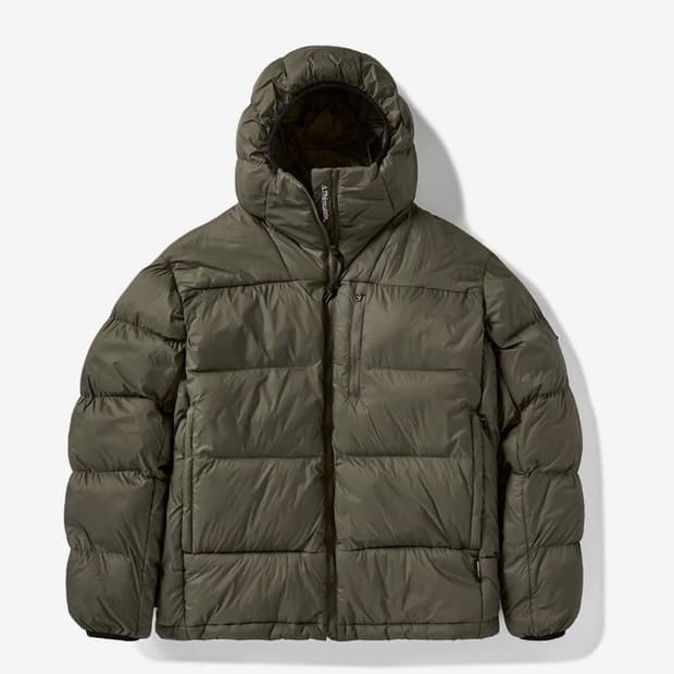 플루크 패커블 셈노즈 후드 푸퍼 패딩 카키 FPJ216