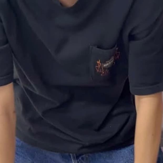 L)할리 데이비슨 포켓 티