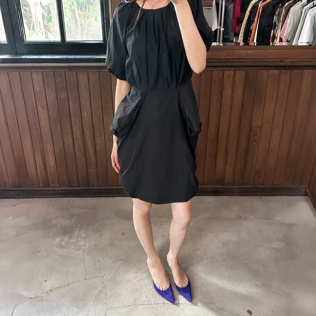 LANVIN puff draped dress