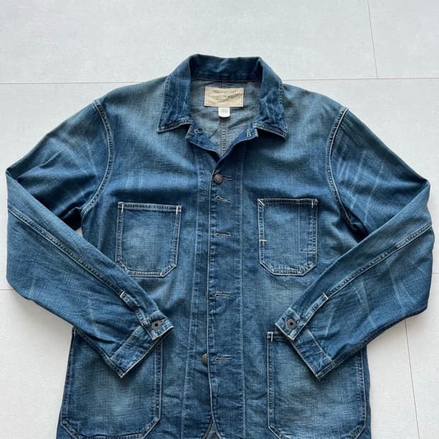 RRL 토링턴 데님자켓 + RRL 헤링본 올리브 셔츠