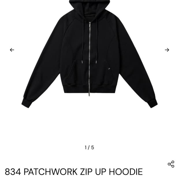 Kimseoul patchwork 후드집업