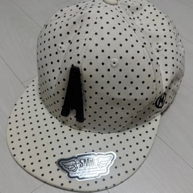 햇츠온 빈티지 도트 땡땡이  스냅백 볼캡 모자 