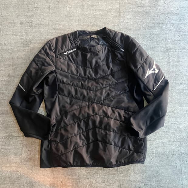 Mizno 미즈노 올드스쿨스트릿 숄더지퍼 퀄티드맨투맨