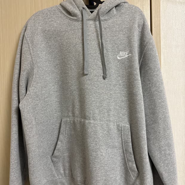 나이키 회색 후드티