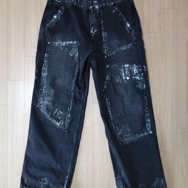 앤더슨벨 블랙 데님 팬츠