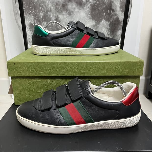 정품 9) 구찌 그립 벨크로 에이스 스니커즈 280~285