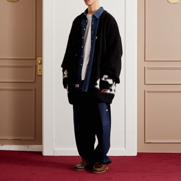 MISU A BARBE x BRICK  ALPACA CARDIGAN