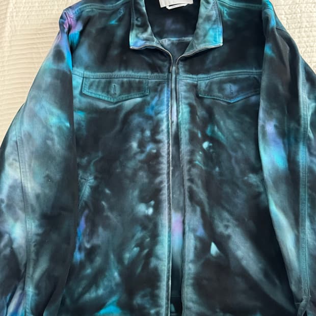 MSGM 워싱 데님자켓 청자켓 블루 48