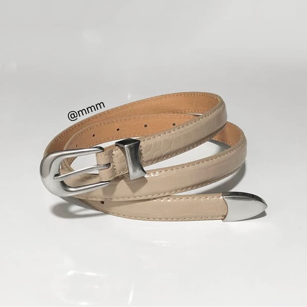 [Unisex] 크로커다일 소가죽 벨트🐊