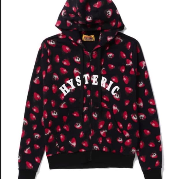 Hysteric glamour 스컬베리 딸기 후드집업 FREE