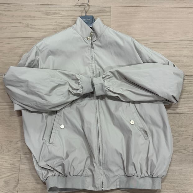 프라다 파나마 블루종 자켓 M