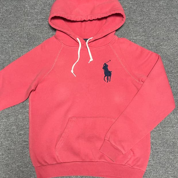폴로 빅포니 후드 핑크