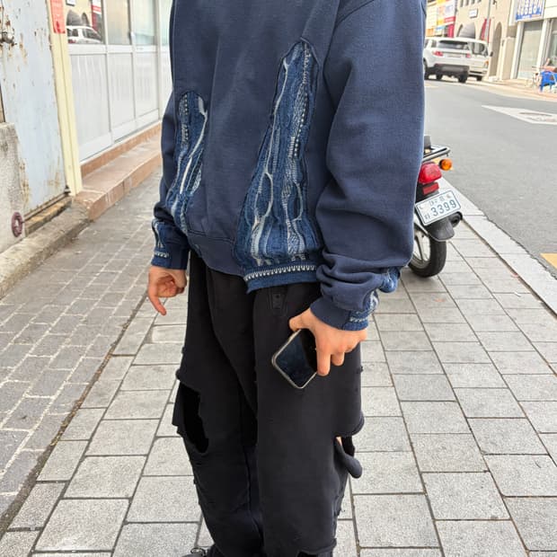 knit pattern sweatshirt no.4