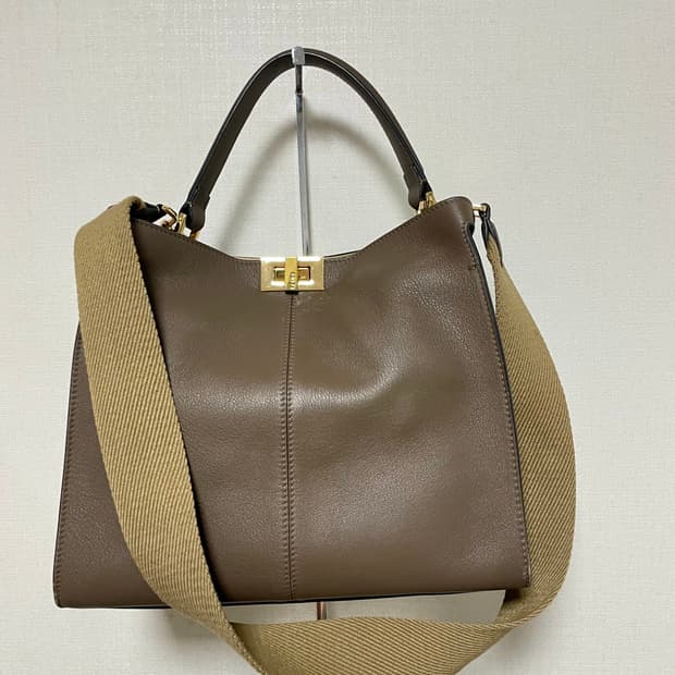 펜디 피카브 X 토트백 브라운 정품 최저가