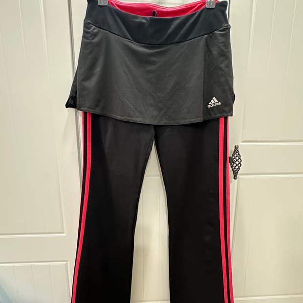 Adidas 아디다스 핫핑크 부츠컷 치마바지 오네갸루 갸루 스포티