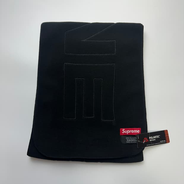 SUPREME Polartec Logo Scarf 슈프림 머플러 목도리