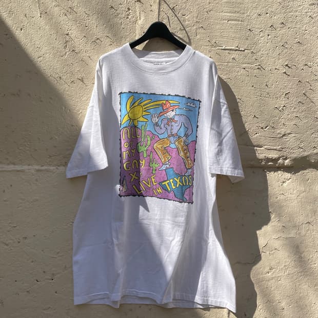90s 게이 아트 티셔츠