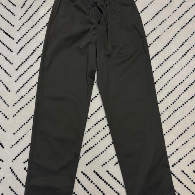 일본 원단 빈티지 카키 릴렉스핏 밴딩 팬츠