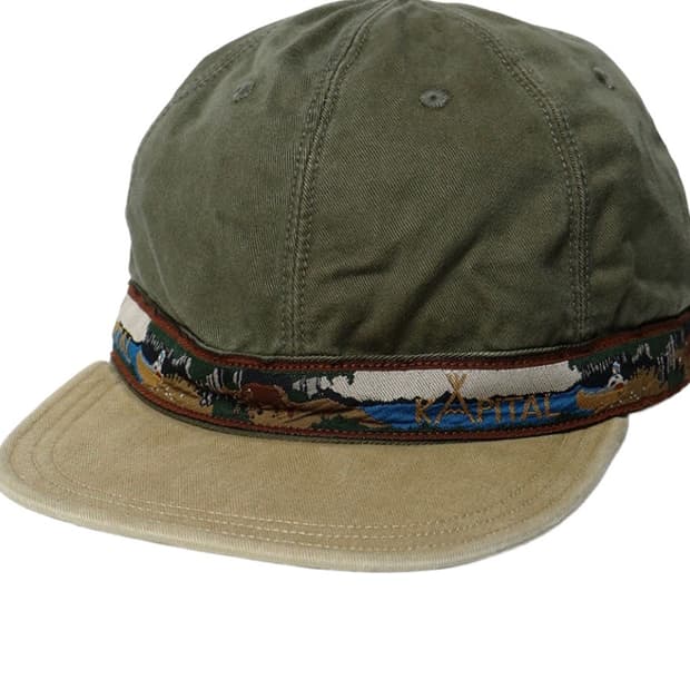 캐피탈 무라치노 브림필드 캡 나바호 보트 카키 베이지