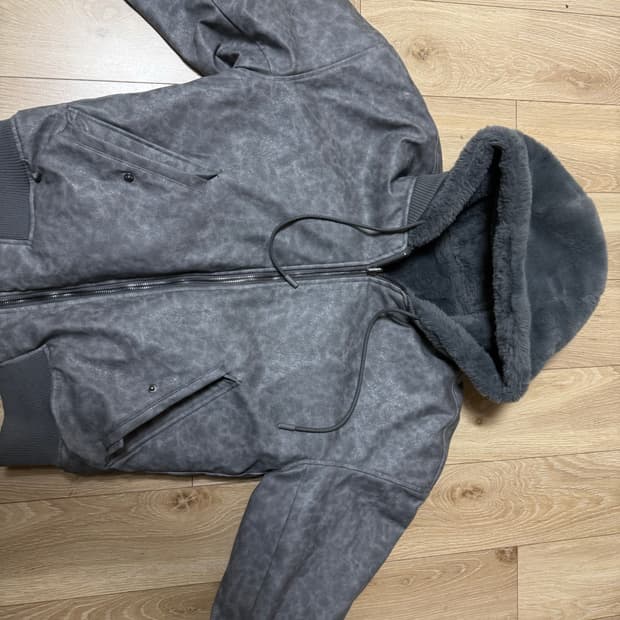 자라 리버시블 퍼자켓 M