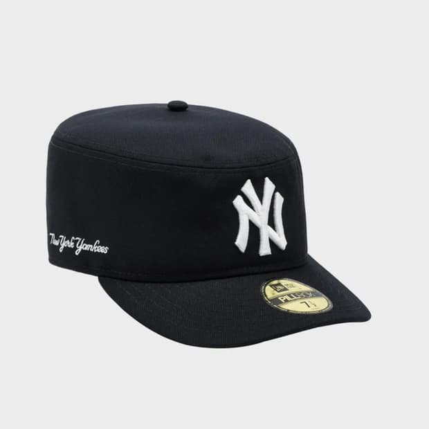 뉴에라 MLB 뉴욕 양키스 프리 커브드 필박스 피티드캡 네이비 714