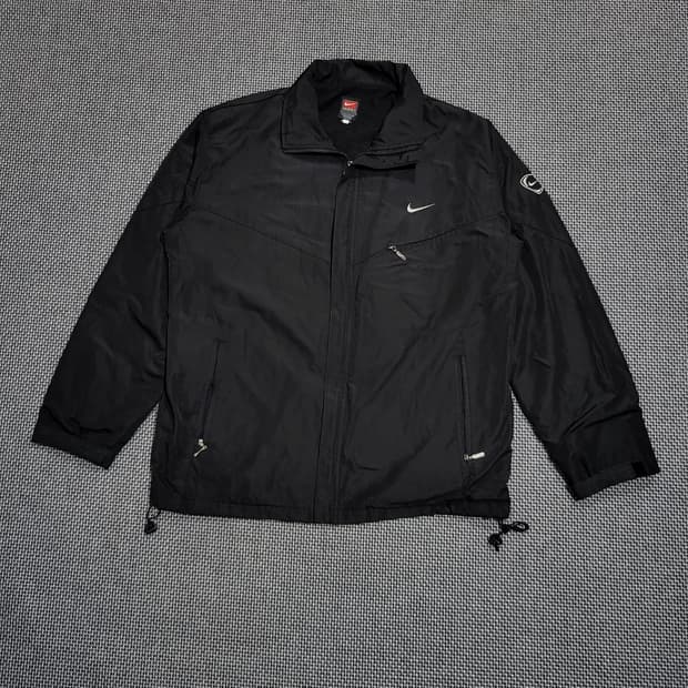 나이키 90s 스우시 바람막이 자켓 블랙 (XL)