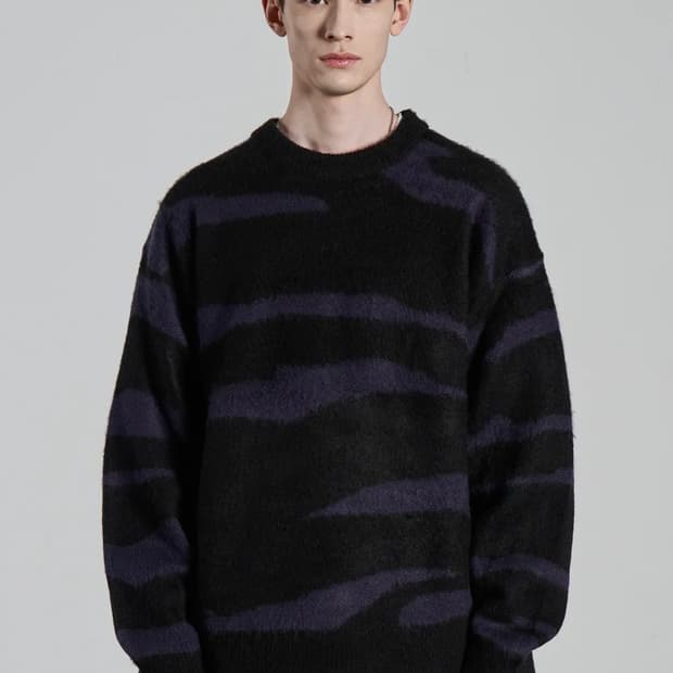 클로어 벌키 니트 스웨터 M