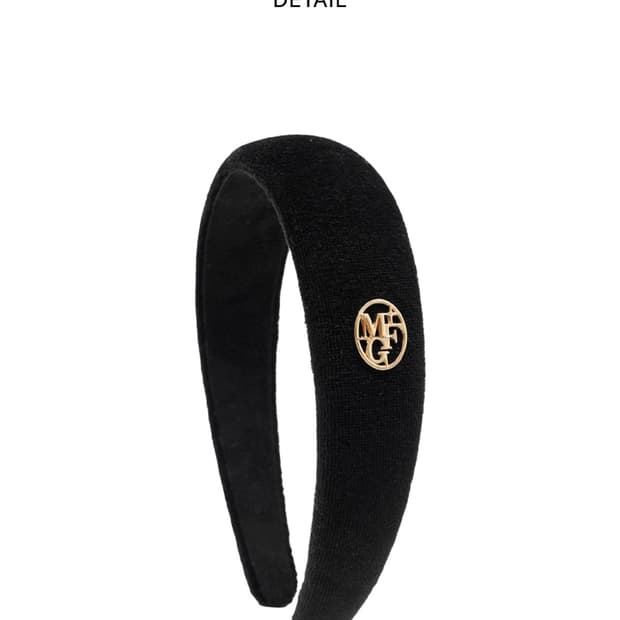 마리떼 벨벳 헤어 밴드 머리띠