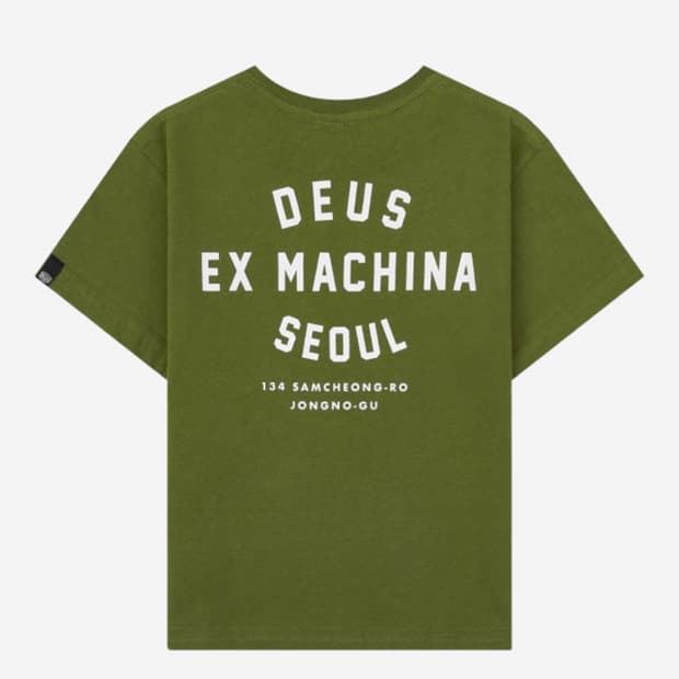 (키즈7) 데우스 엑스 마키나 컬리지 삼청 티셔츠 로버 그린