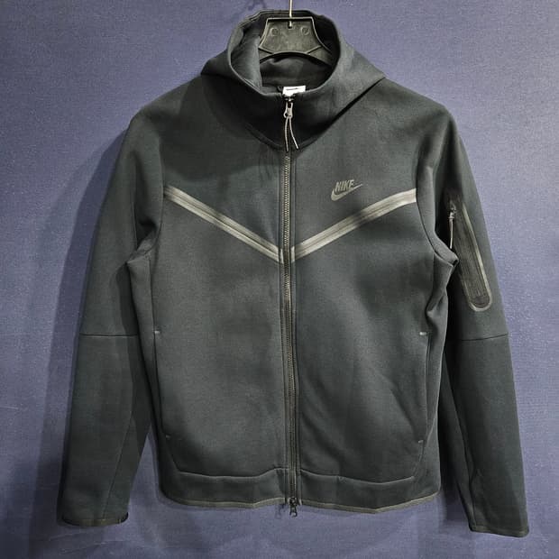 나이키 차콜컬러 남성 슬림핏 100 후드집업 
